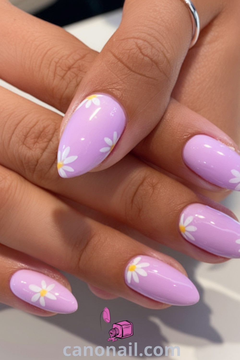 Spring nails in almond shape showcasing cute designs, pastel colors, and Easter themes. Perfect for those seeking elegant and modern nail ideas, explore stylish looks at canonail.com.