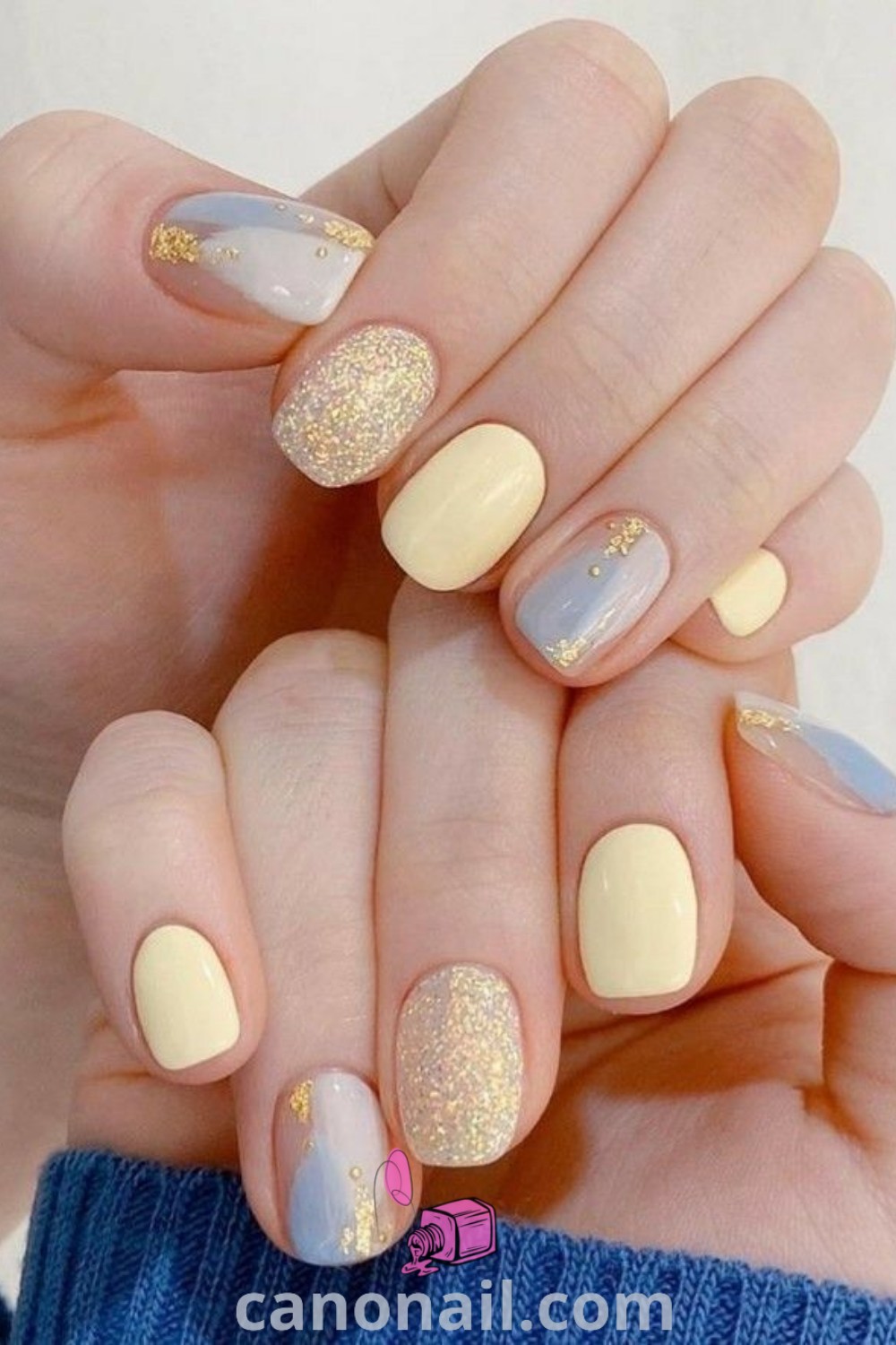 Spring nails with square shape showcasing silver and black nail art designs, ideal for weddings and Easter. Elegant nails featuring stunning modern nail designs and creative nail inspiration. Discover more at canonail.com.