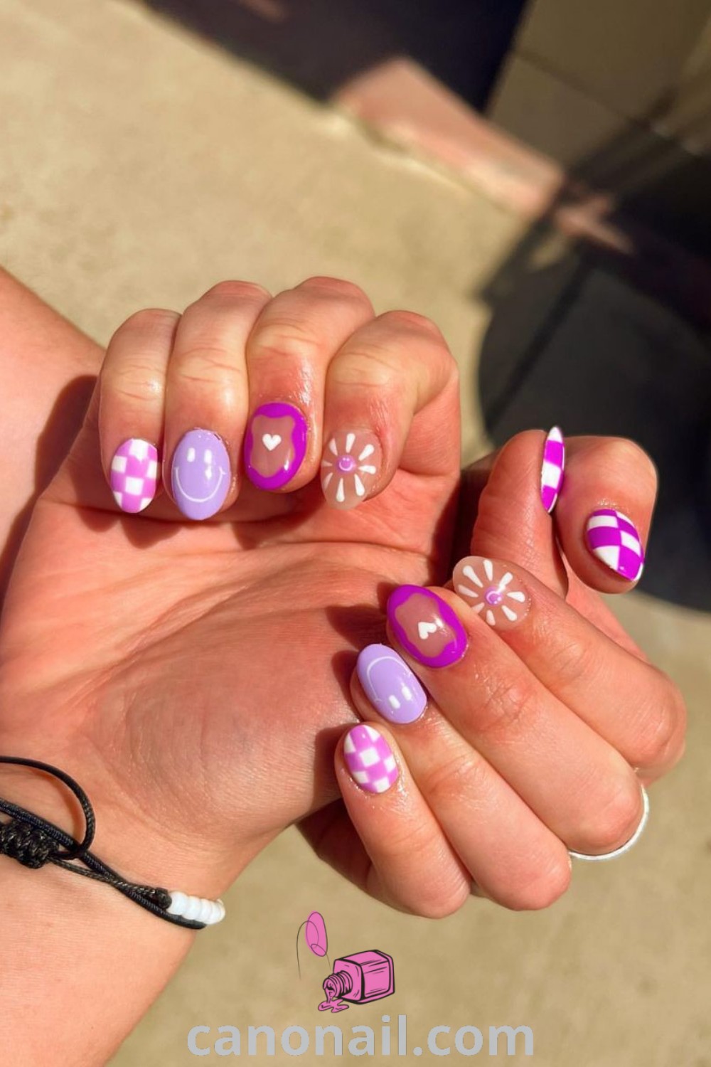 Spring nails featuring cute almond-shaped designs with bright colors, unique patterns, and classy acrylic finishes. Perfect for the season, these stylish nails offer modern nail art inspiration. Discover more beautiful nail ideas at canonail.com.