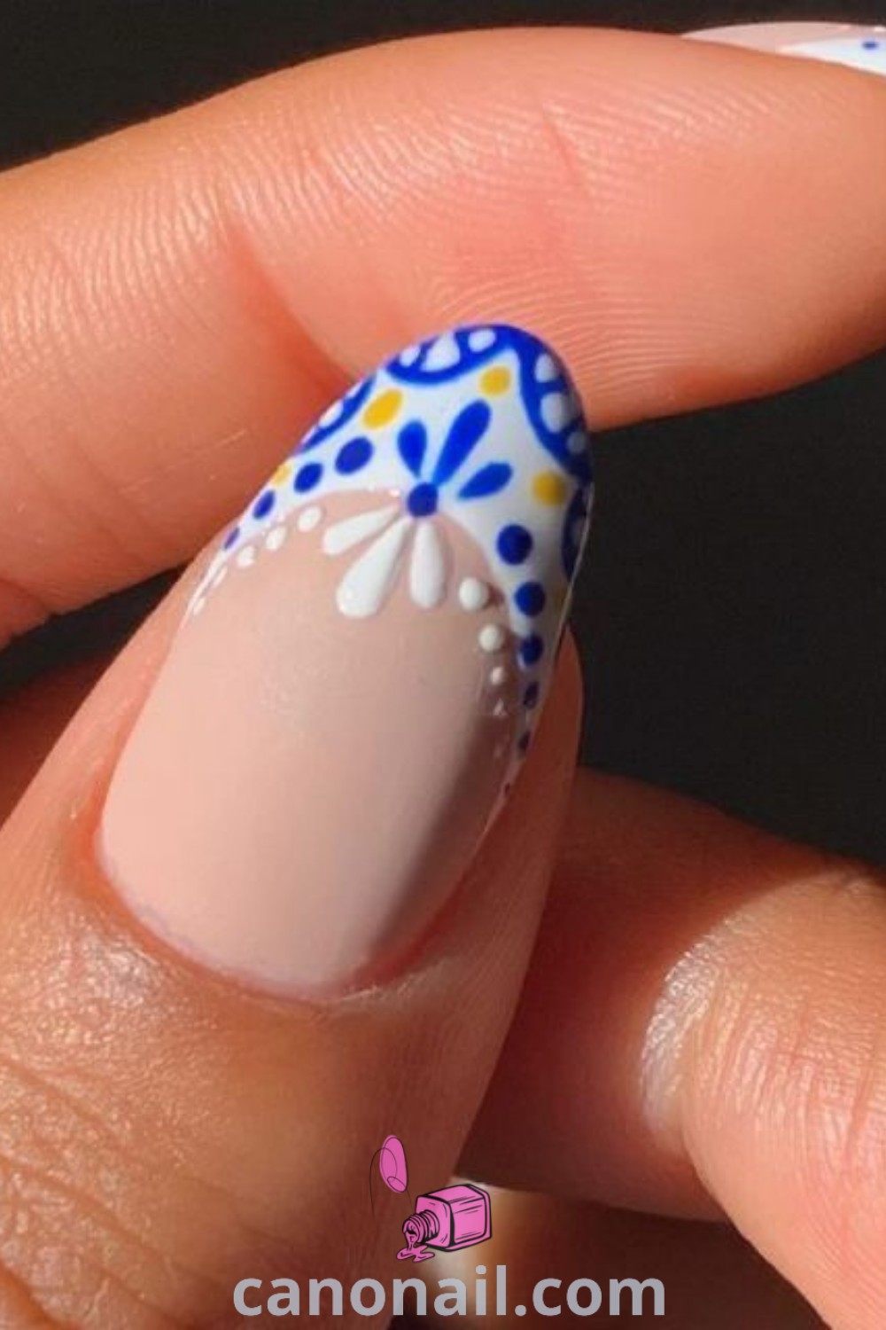 Spring nails on almond-shaped nails showcasing cute gel designs, vibrant colors, and elegant nail art inspired by Mexican styles and trendy themes. Explore beautiful nails and modern nail ideas at canonail.com.